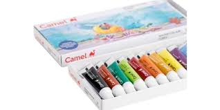 WATER COLOR PAINT 12shades X 5ml  ( BRAND CAMEL )