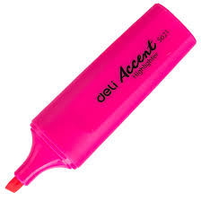 HIGHLIGHTER ( BRAND DELI ) IN PINK COLOR