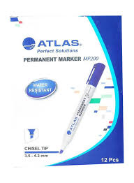 PERMANENT WHITEBOARD MARKER ( BRAND ATLAS ) 12 PCS