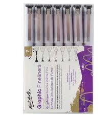 Graphic Fineliners Set Premium 7pc