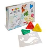 CREATIVE TRIANGLE CRAYON SET  ( BRAND PRIMO )