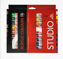 ACRYLIC COLOR STUDIO  18X12ml TUBES ( BRAND PHOENIX )