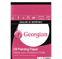 OIL PAINTING PAPER GEORGIAN ( BRAND DALER ROWNEY )
