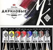 ARTIST ACRYLIC COLOR 8shades X  18ml ( BRAND  3K MASTER CLASS )