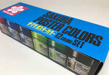 クレパス POSTER COLOR  12 shades  30ml  ( BRAND SAKURA ) JAPAN BRAND