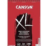 A4 XL OIL AND ACRYLIC PAD ( BRAND CANSON )