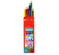 JUMBO COLOR PENCILS ( BRAND FABER CASTELL )