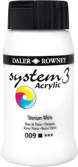 SYSTEM 3 ACRYLIC PAINT 500ML ( BRAND DALER ROWNEY )