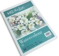 WATERCOLOR PAD A4 SIZE  ( BRAND HQ FINESTROKE )