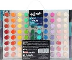COLOUR PAINT PALETTE ( BRAND MONT MARTE ) 80 PCS VIVID COLORS