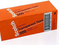 TRANSPARENT TAPE 8rolls 18mm X 33m ( BRAND SCOTCH )