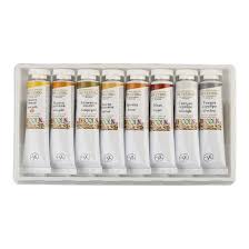 ACRYLIC PAINT METALLIC 8tubes ( BRAND DECOLA )