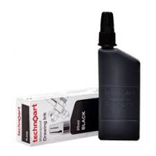 WATERPROOF DRAWING INK 25ml BLACK ( BRAND TECHNOART )