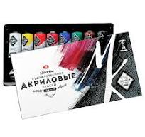 ARTIST ACRYLIC COLOR 8shades X  18ml ( BRAND  3K MASTER CLASS )