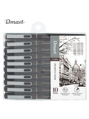 PIGMENT LINER ( BRAND DELI / DMAST ) WATERPROOF AND PERMANENT PEN SET -10