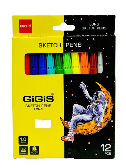 GiGiS Sketch Pens (12 Colors)