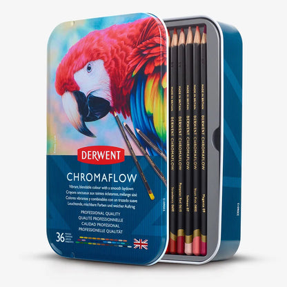 Derwent Chromaflow Professional Colored Pencil Set (36 Tin)