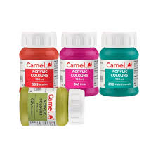 FABRIC ACRYLIC COLORS 500ml  ( BRAND CAMEL )