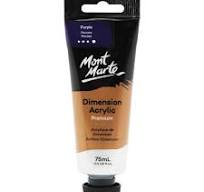 DIMENSION ACRYLIC PAINT TUBE  ( BRAND MONT MARTE ) 75ML