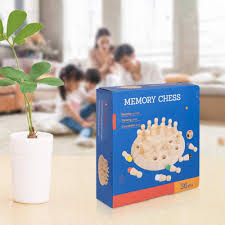 IPLAY WOODEN MEMORY CHESS