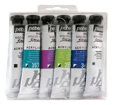 ACRYLIC COLORS HIGH VISCOSITY 20colors 20ml  ( BRAND PEBEO STUDIO )