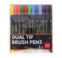 DUAL TIP BRUSH PEN 12PCS ( BRAND GIGI'S )