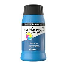 SYSTEM 3 ACRYLIC PAINT 500ML ( BRAND DALER ROWNEY )
