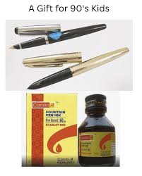 FOUNTAIN PEN INK DYE BASED 60ML ( BRAND CAMLIN ) SCARLET RED COLOR