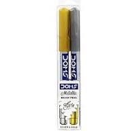 METALLIC BRUSH PEN 2colors gold and silver ( BRAND DOMS )