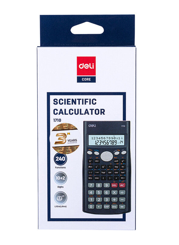 Deli 10 + 2 Digits Scientific Calculator, E1710-240F