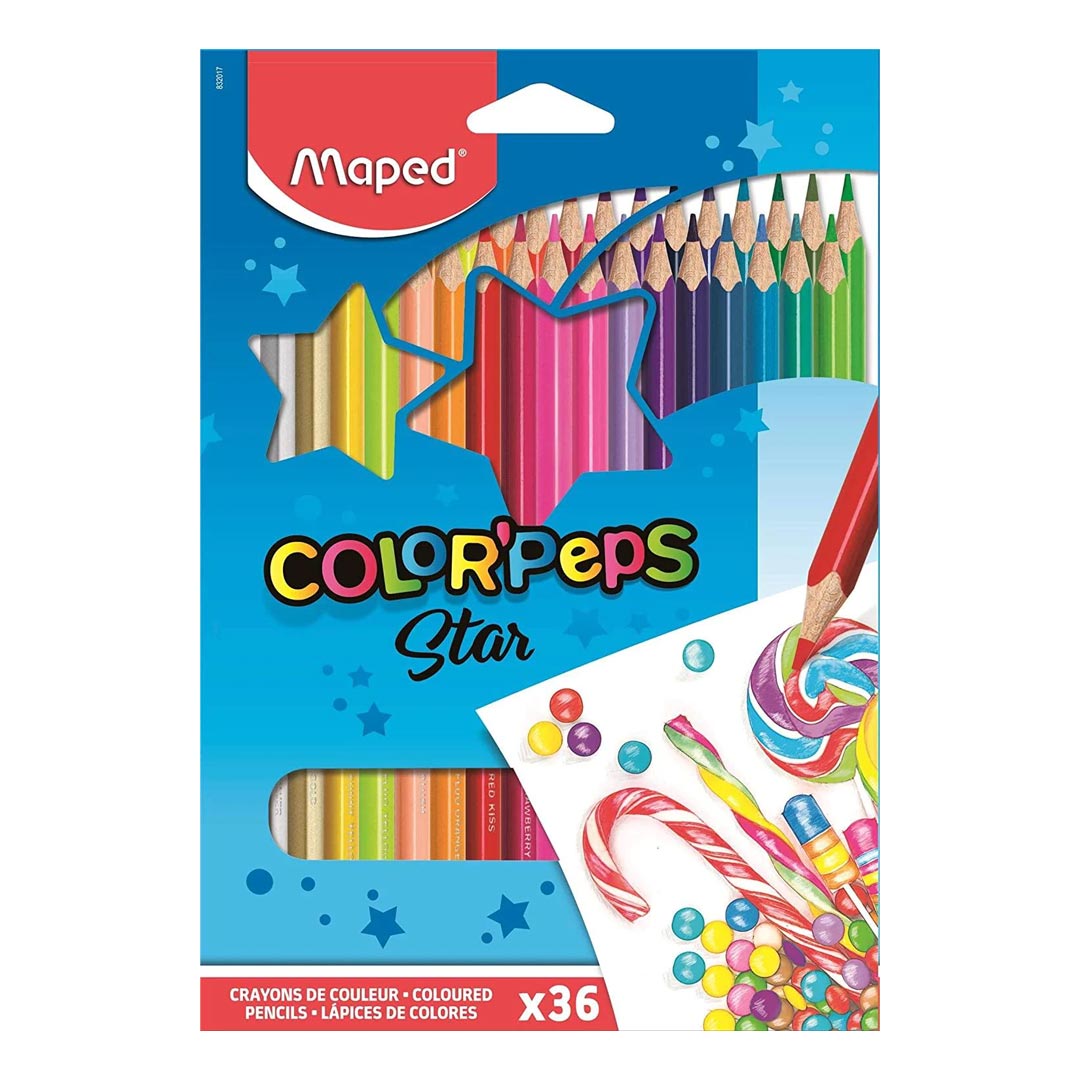 Maped Color’Peps Star Colored Pencils (36 Colors)