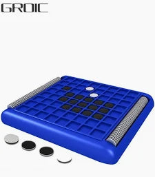 REVERSI BLACK AND WHITE DISCS BOARD GAME
