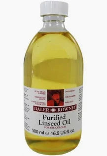 PURIFIED LINSEED OIL MEDIUM 500ml ( BRAND DALER ROWNEY )