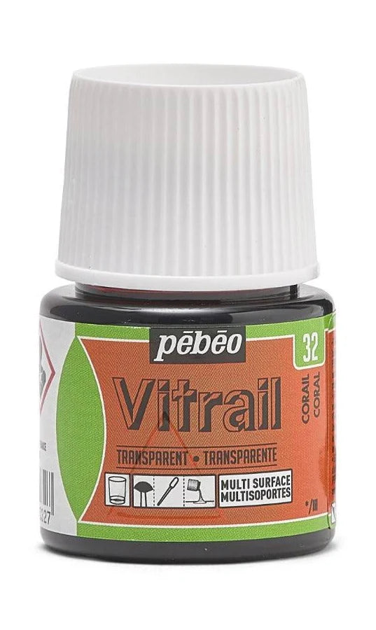 GLASS PAINT VITRAIL TRANSPARENT  ( BRAND PEBEO ) 45ML