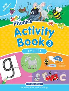 JOLLY PHONICS ACTIVITY BOOK 3   ( WITH STICKERS INSIDE )