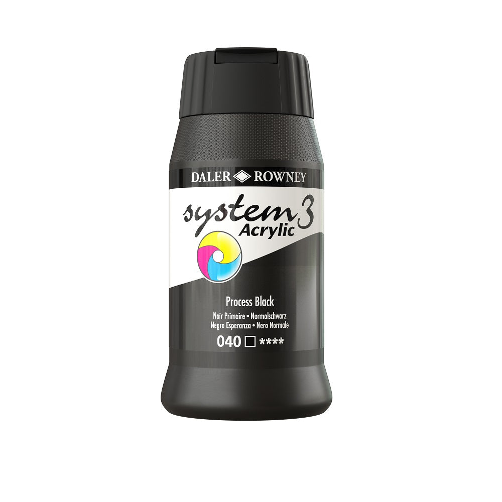 SYSTEM 3 ACRYLIC PAINT 500ML ( BRAND DALER ROWNEY )