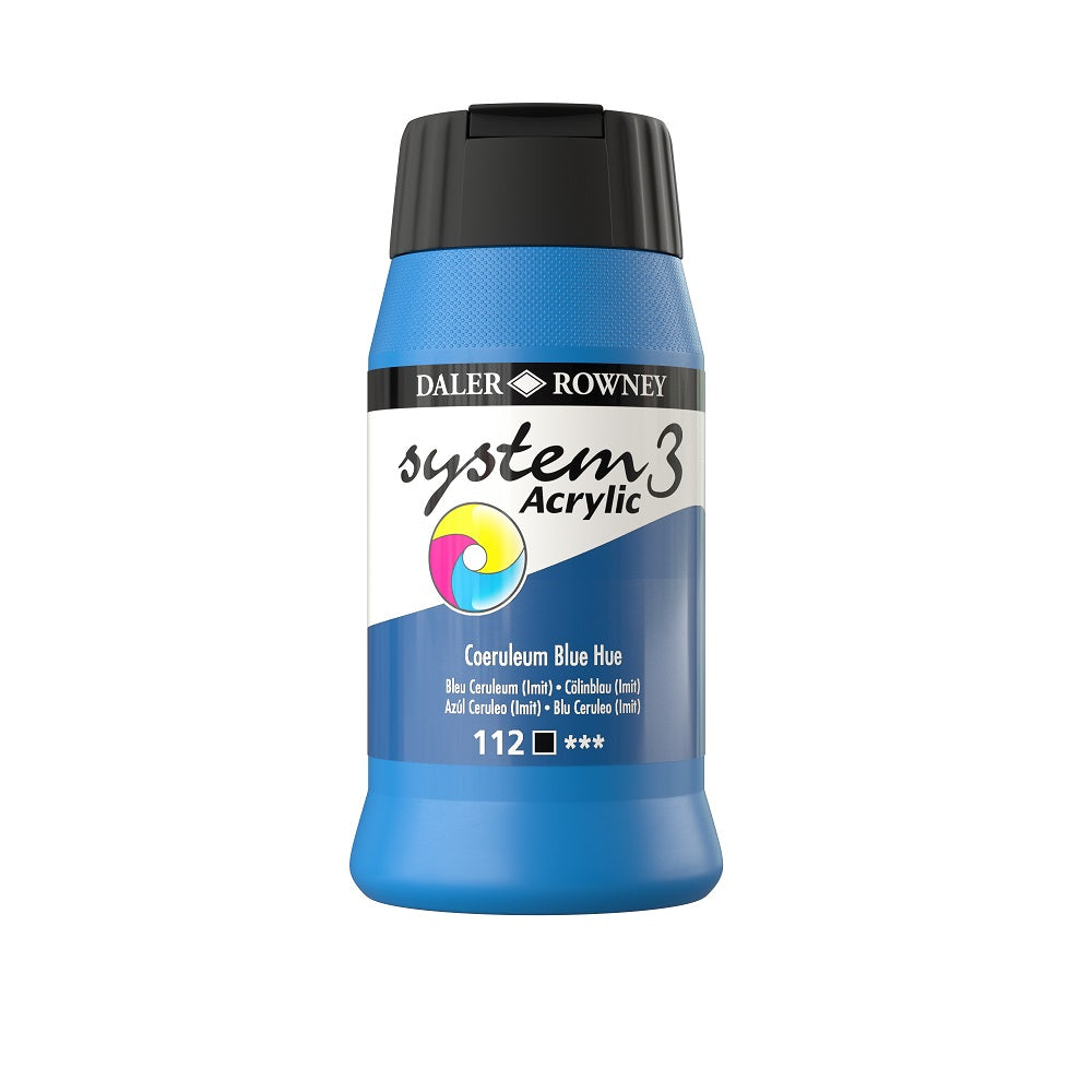 SYSTEM 3 ACRYLIC PAINT 500ML ( BRAND DALER ROWNEY )