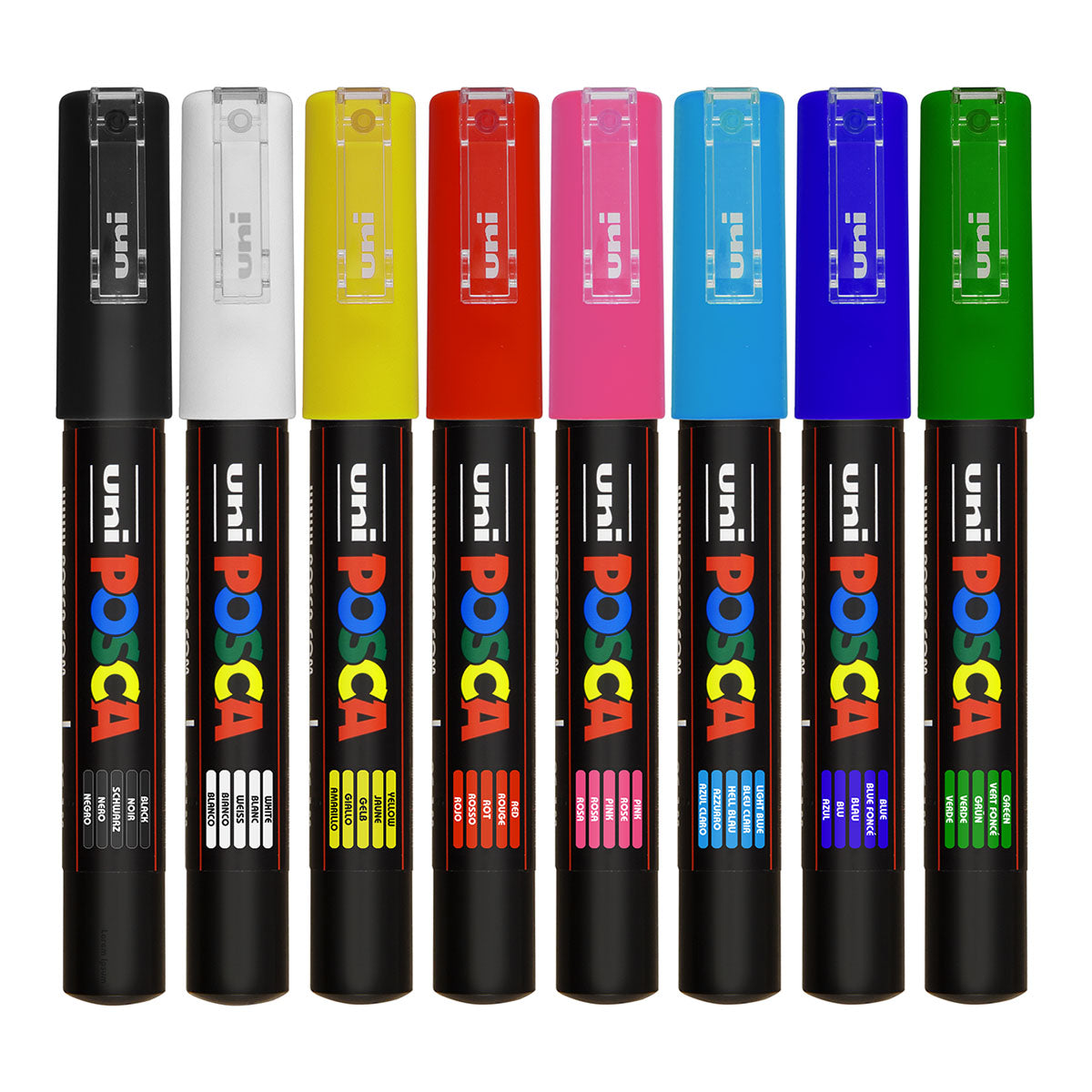 POSCA Paint Marker Set (8 Colors, PC-1M)